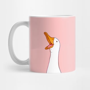 Happy White Duck Mug